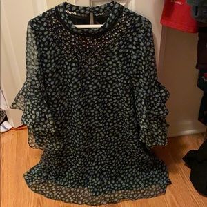 Anthropologie Fluttered Tunic Dress